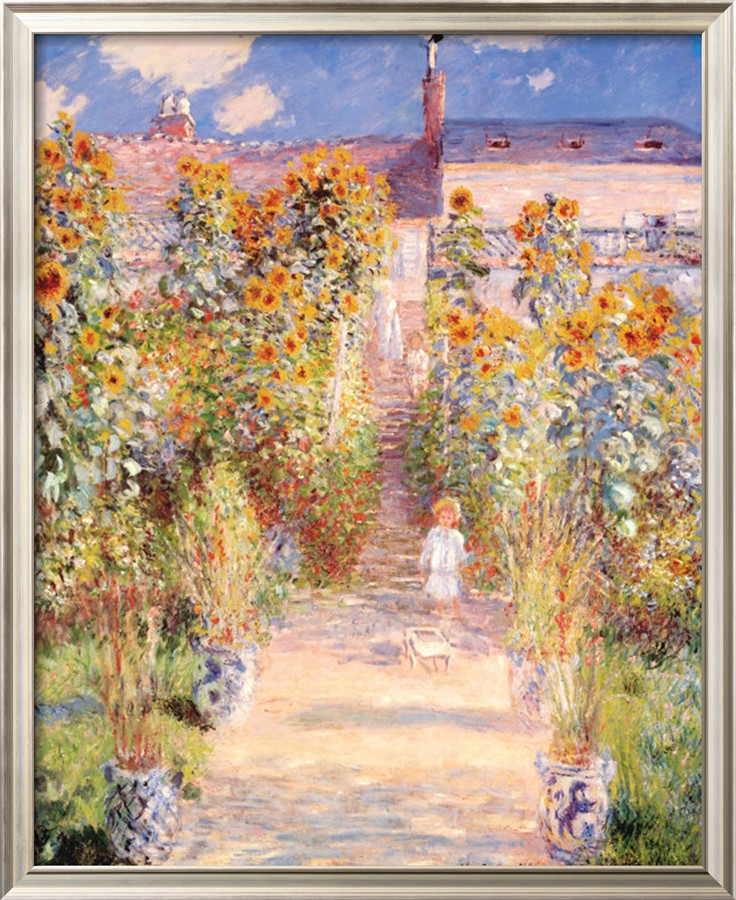 Artists Garden Vetheuil - Claude Monet Paintings